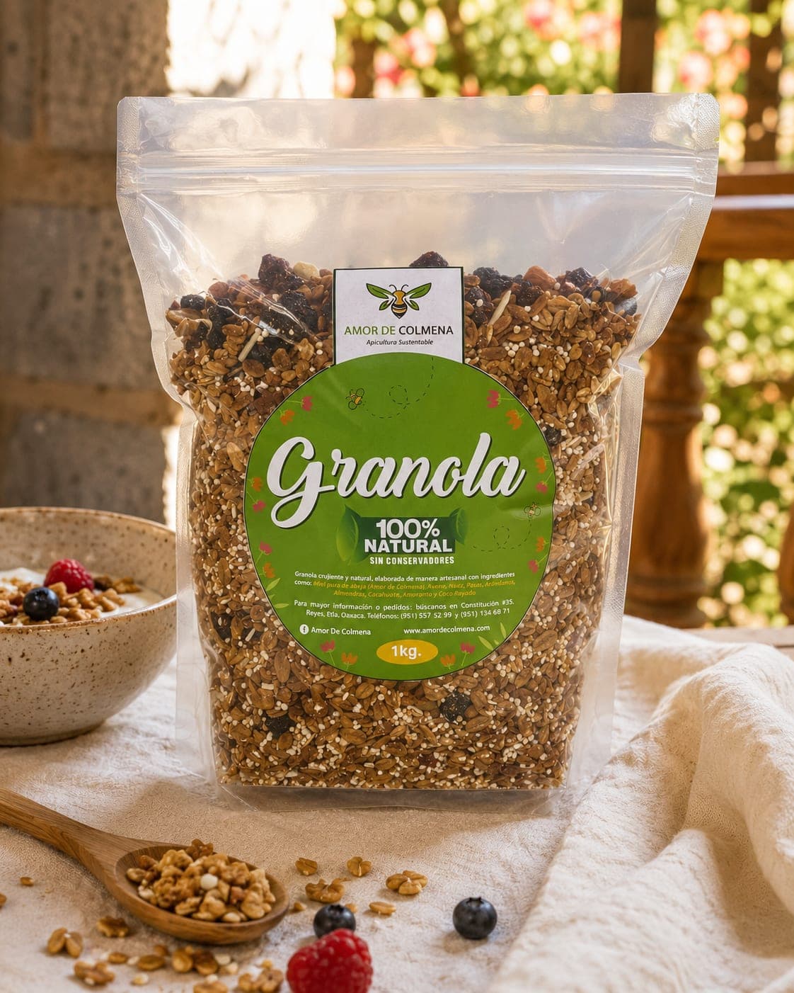 Granola Artesanal con Miel de Abeja (1Kg)